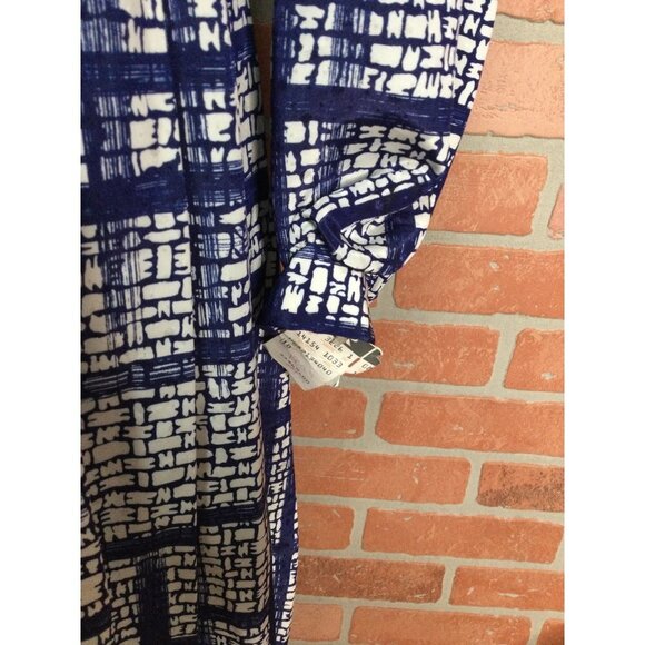 Vintage 80s Jonathan Martin Midi Dress Bow Detail Blouson Sleeves Belted Size 9 - Picture 6 of 10